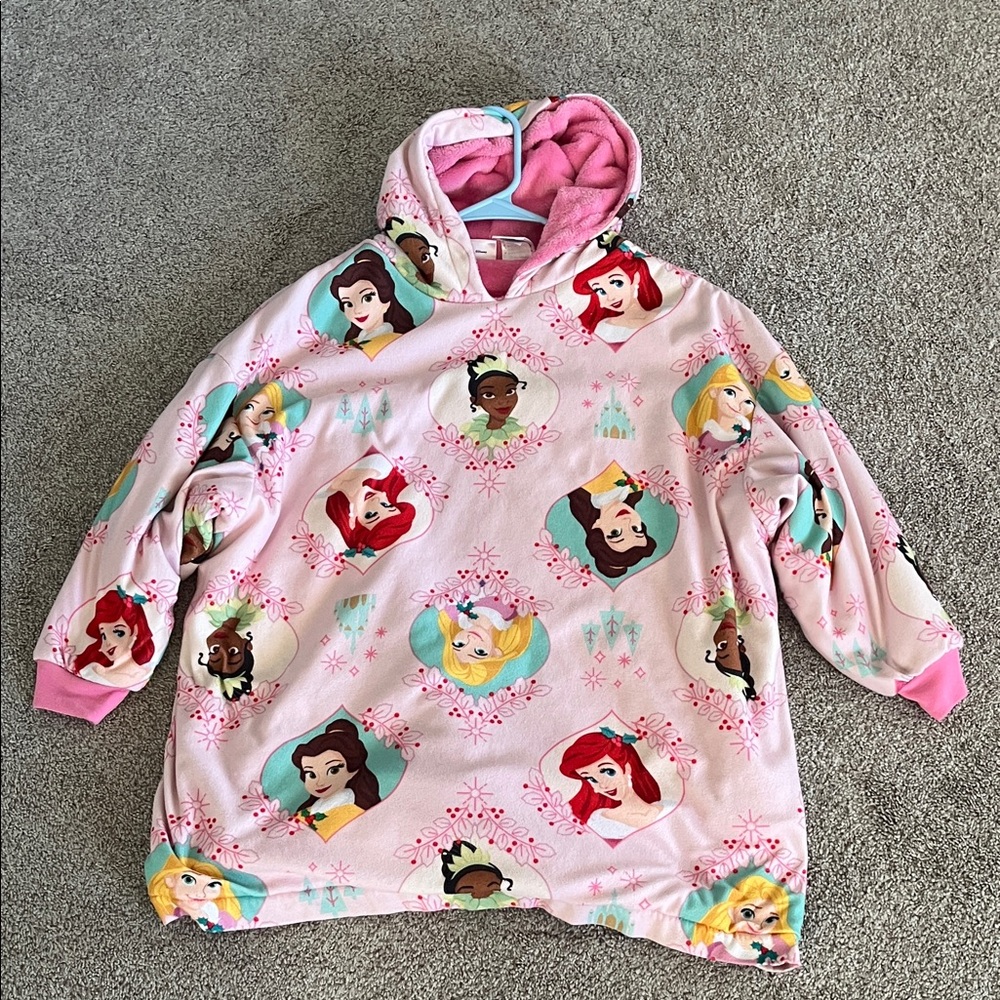 Disney Princess Pink Hooded Blanket Sweatshirt